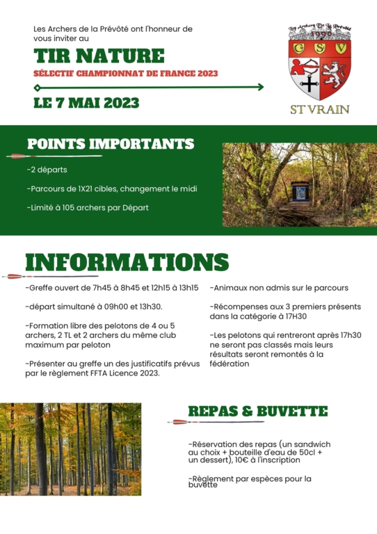 Concours Nature à Saint Vrain le 7 mai